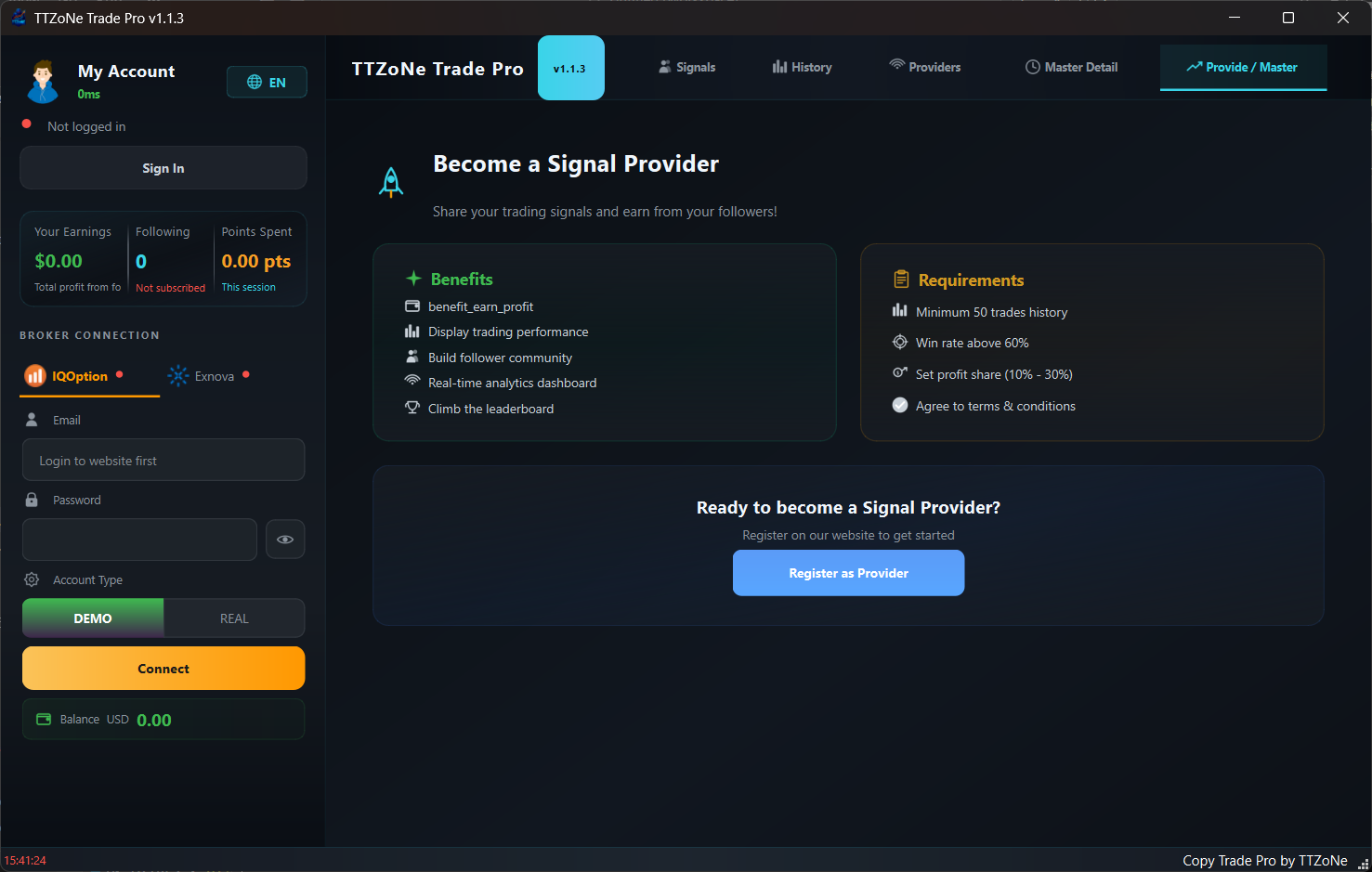 Copy Trade Pro Provide Signals